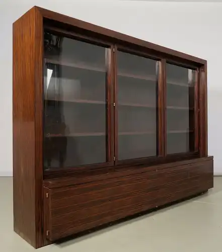Funktionaler, eleganter Bauhaus Bücherschrank aus Macassar Antik Kolosseum