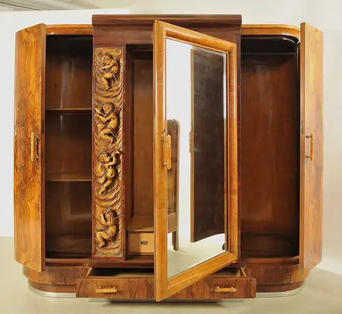 Extravagantes französisches Art Deco Schlafzimmer Antik Kolosseum