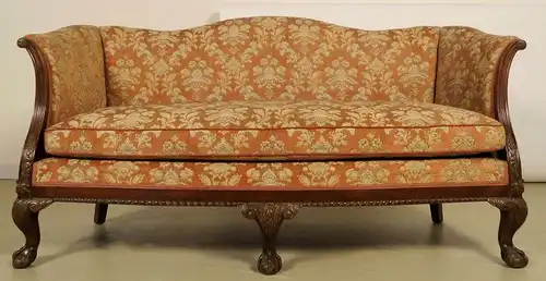 Neorenaissonce Sitzgruppe mit Sofa und zwei Sesseln Antik Kolosseum
