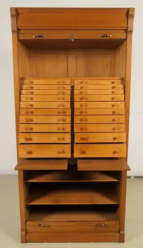 Roll- Bücherschrank gefertigt um 1910 mit schönem Innenleben Antik Kolosseum