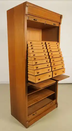 Roll- Bücherschrank gefertigt um 1910 mit schönem Innenleben Antik Kolosseum