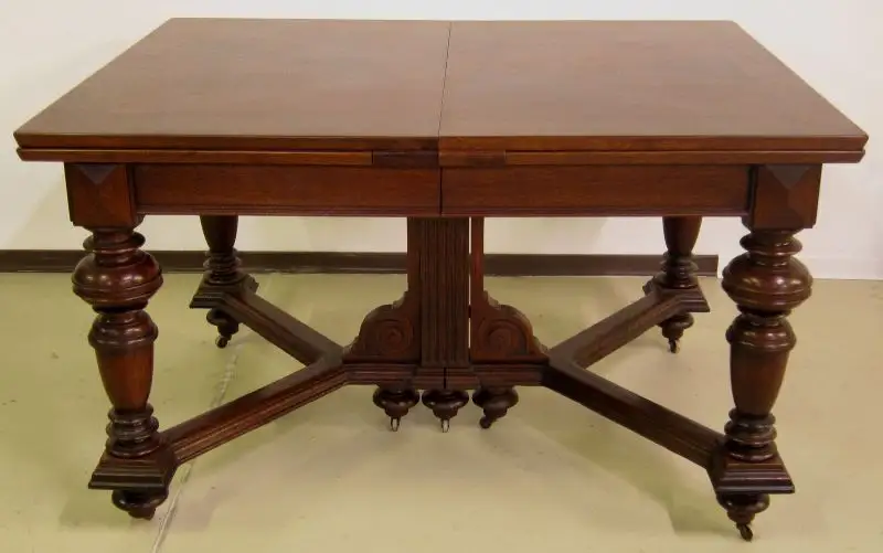 Schöner Auszug- Tisch aus der Gründerzeit mit Einlegeböden Antik Kolosseum 0
