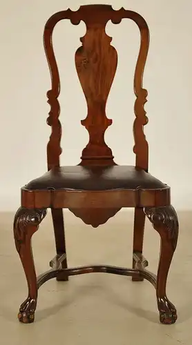 Sechs Queen Anne Stühle aus Mahagoni gefertigt um 1900 Antik Kolosseum