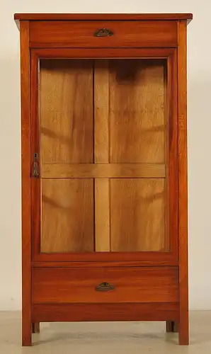 Kleine Jugendstil Vitrine aus Mahagoni Antik Kolosseum