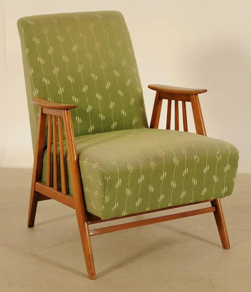 Schöner 50er Jahre Sessel aus Buchenholz Antik Kolosseum 0