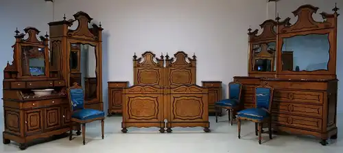 Originales Louis Philippe Schlafzimmer mit Waschtisch Antik Kolosseum
