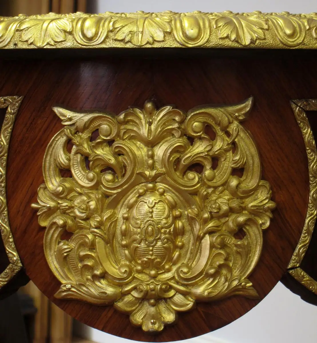 Vergoldeter Französischer Salontisch Napoleon III um 1870 Antik Kolosseum 9