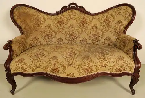 Original Louis Philippe Sofa aus Mahagoni gefertigt um 1870/80 Antik Kolosseum