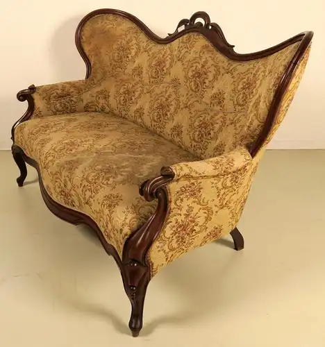 Original Louis Philippe Sofa aus Mahagoni gefertigt um 1870/80 Antik Kolosseum