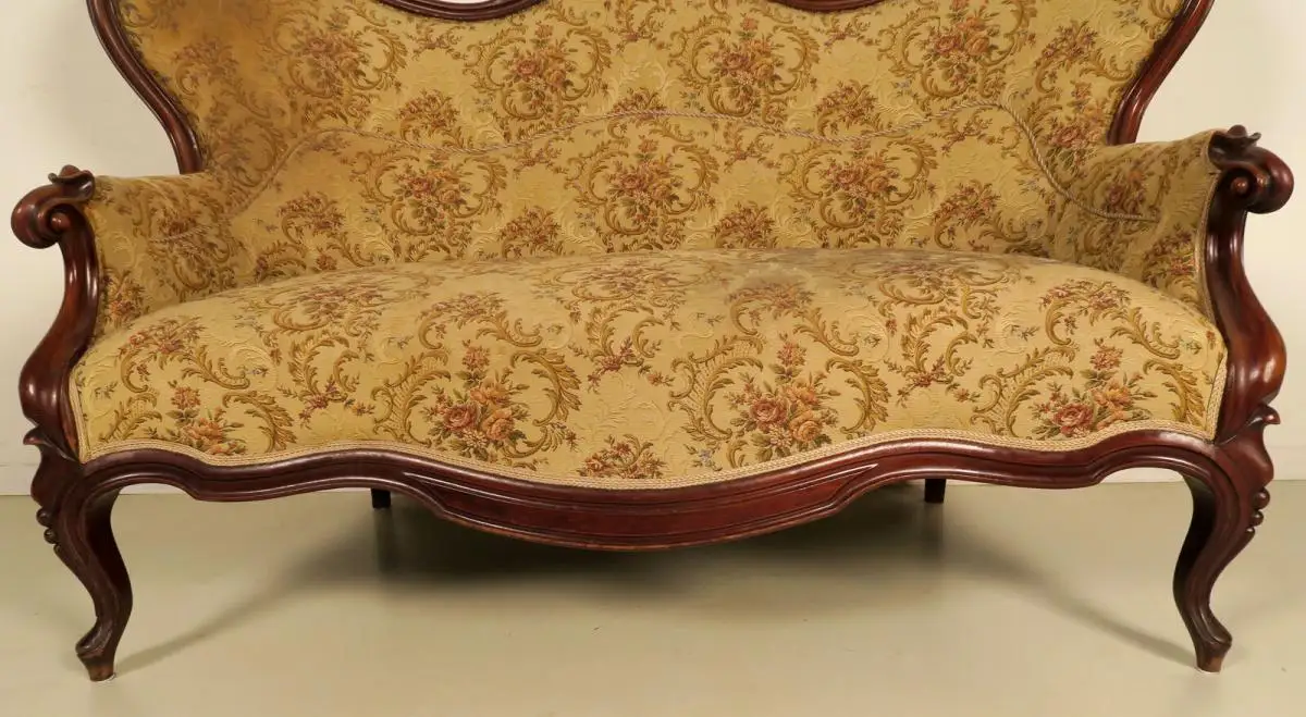 Original Louis Philippe Sofa aus Mahagoni gefertigt um 1870/80 Antik Kolosseum 5