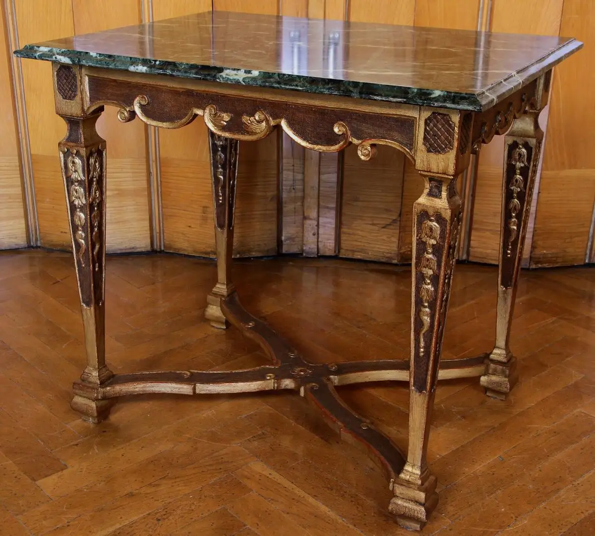 Französischer höfischer Barock Tisch gefertigt um 1780 Antik Kolosseum 1