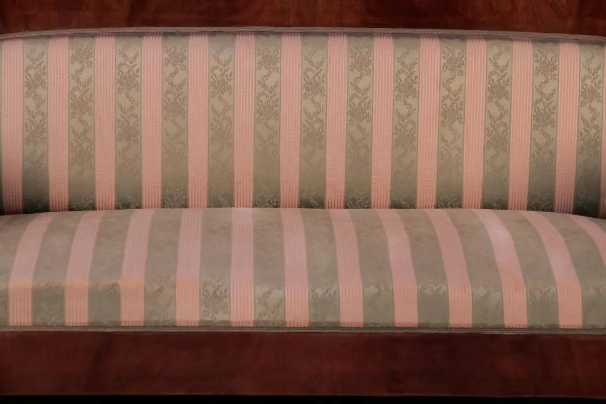 Elegantes original Biedermeier Walzen Sofa aus Mahagoni Antik Kolosseum 3