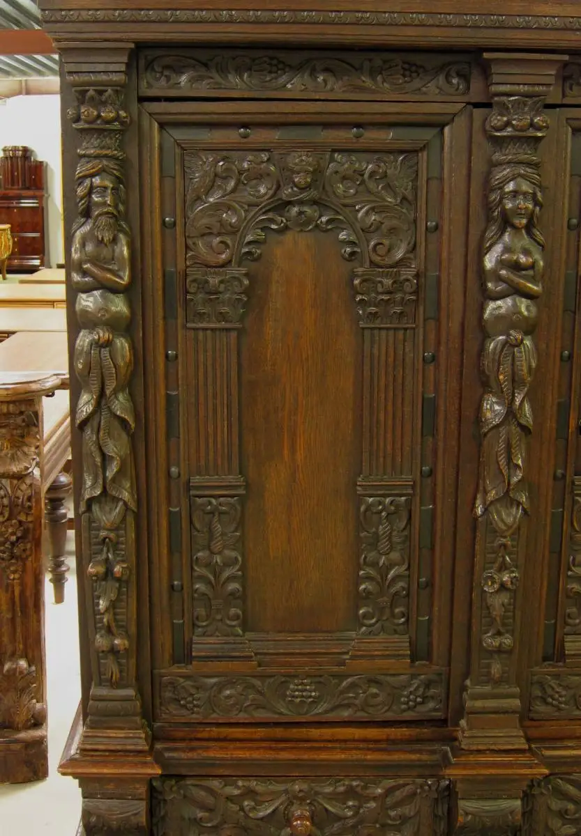 Original Danziger Barock Kabinettschrank aus Nussbaum Antik Kolosseum 10