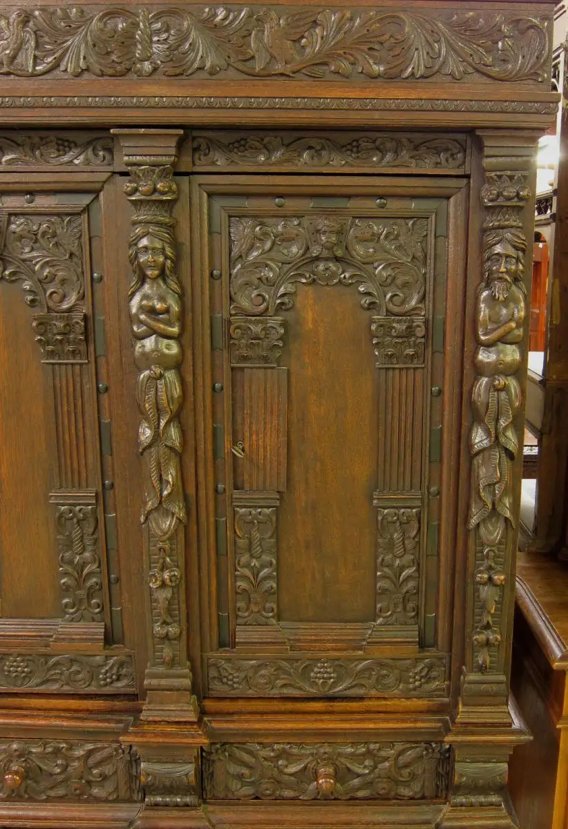 Original Danziger Barock Kabinettschrank aus Nussbaum Antik Kolosseum 8