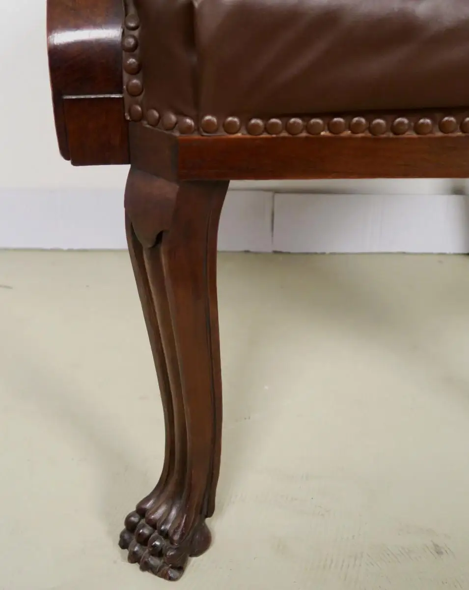 Neorenaissance Schreibtisch Sessel / Armlehner gefertigt um 1930 Antik Kolosseum 4