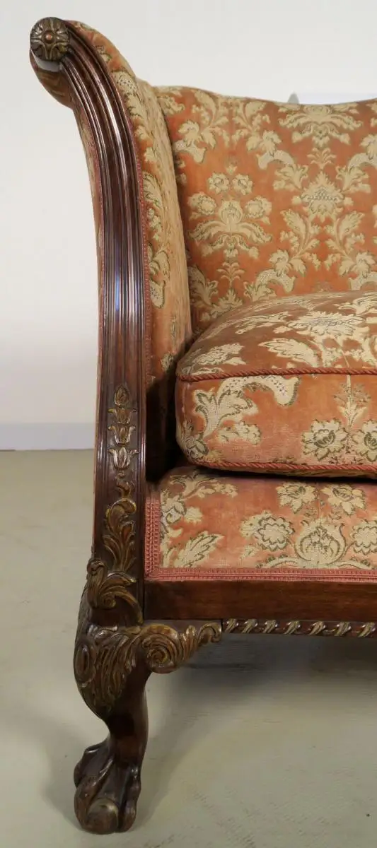Neorenaissonce Sitzgruppe mit Sofa und zwei Sesseln Antik Kolosseum 7