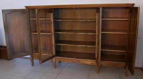 Praktische viertüriges Chippendale Highboard / Wohnzimmerschrank Antik Kolosseum
