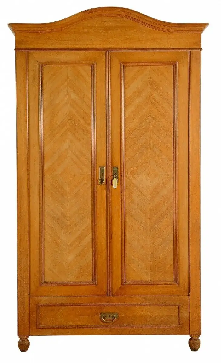 Schöner Jugendstil Kleiderschrank / Dielenschrank aus Nussbaum Antik Kolosseum 0