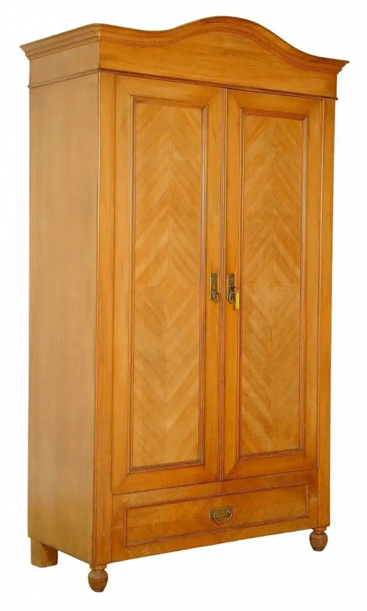 Schöner Jugendstil Kleiderschrank / Dielenschrank aus Nussbaum Antik Kolosseum 1