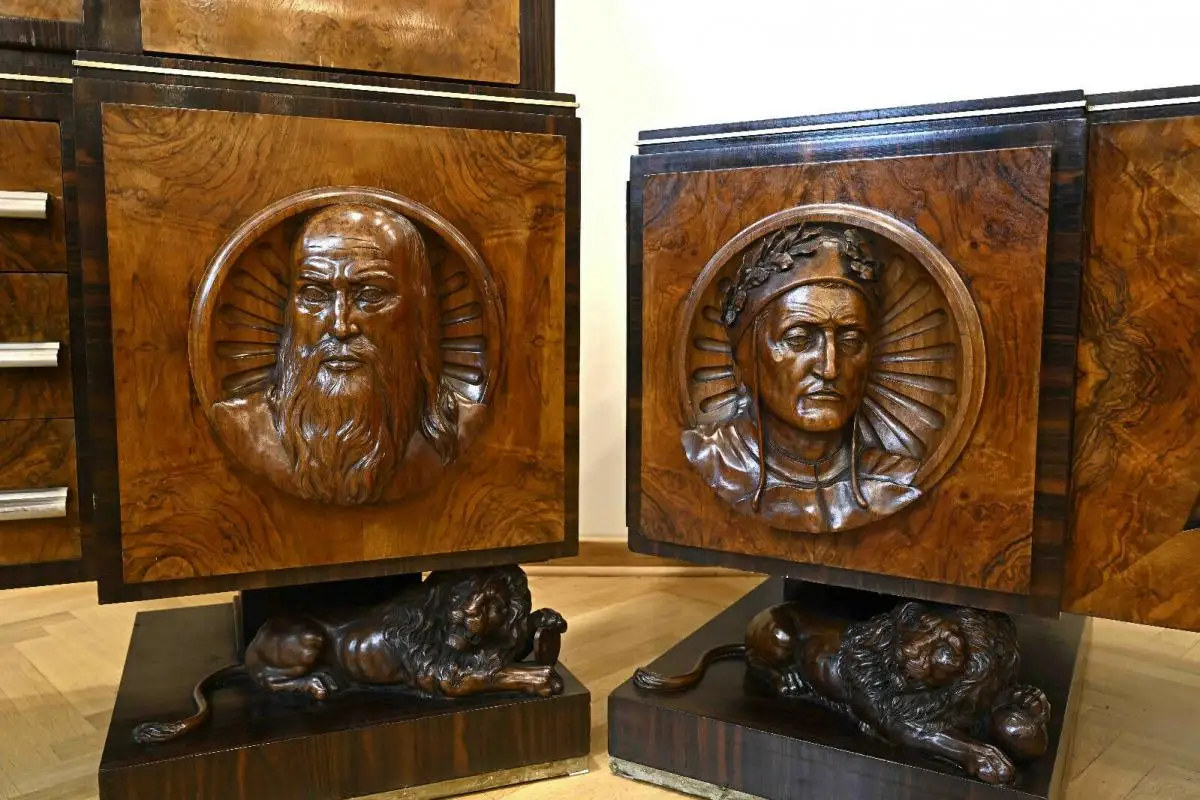 Einzigartiges Art Déco Herrenzimmer im venetischen Stil Antik Kolosseum 3