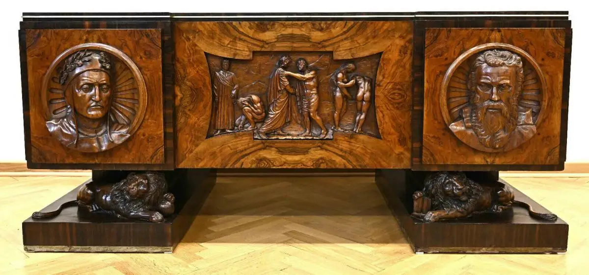 Einzigartiges Art Déco Herrenzimmer im venetischen Stil Antik Kolosseum 5