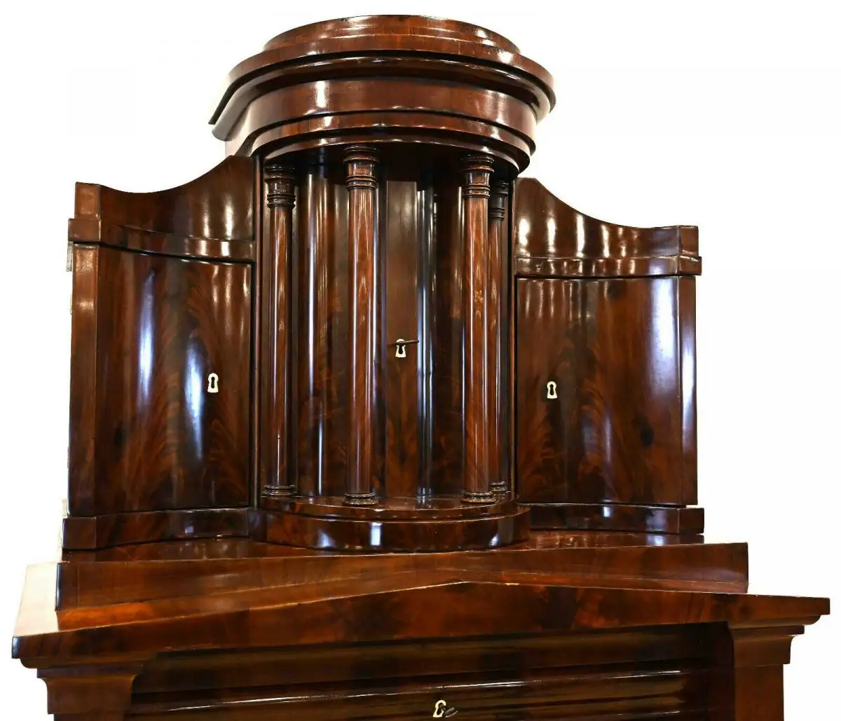Unglaublicher Berliner Biedermeier Sekretär Antik Kolosseum 10