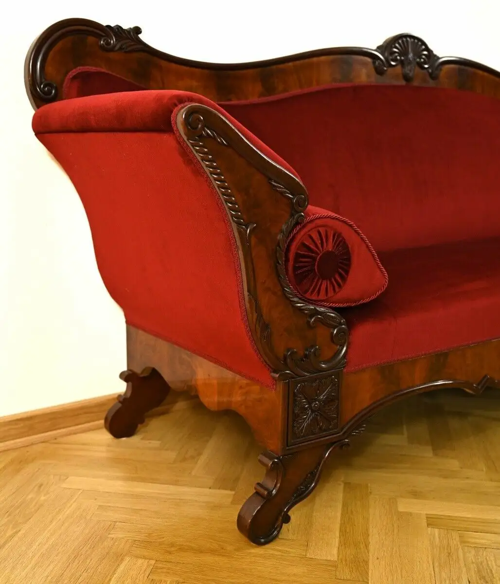 Elegantes, restauriertes Sofa aus der Biedermeierepoche Antik Kolosseum 2