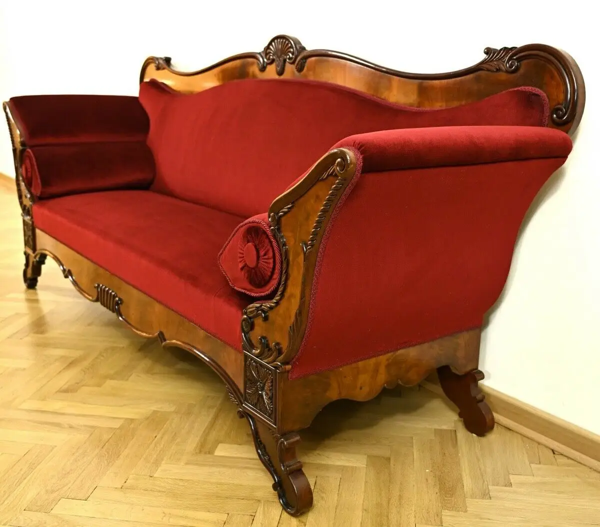 Elegantes, restauriertes Sofa aus der Biedermeierepoche Antik Kolosseum 6