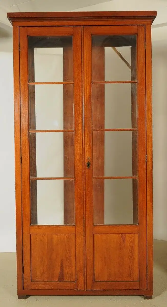 Vierteilige Jugendstil Bibliothek / Bücherschrank aus Weichholz Antik Kolosseum 6