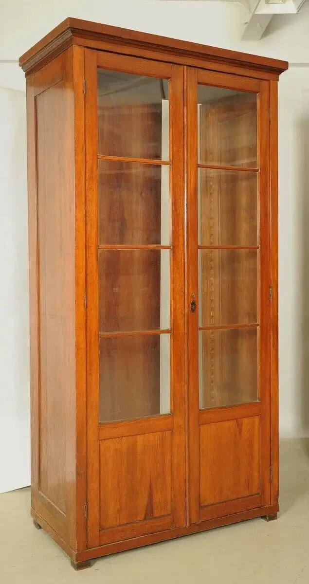 Vierteilige Jugendstil Bibliothek / Bücherschrank aus Weichholz Antik Kolosseum 7
