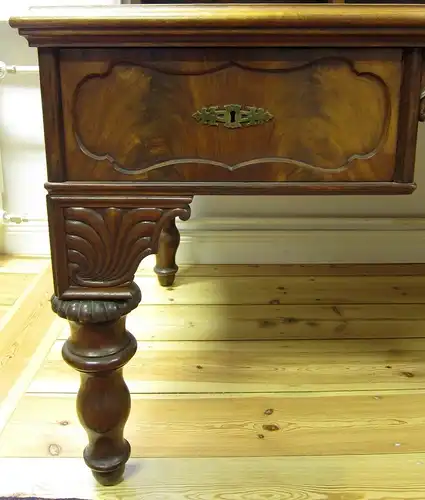 Riesiger Biedermeier Aufsatz- Schreibtisch gefertigt um 1850 Antik Kolosseum