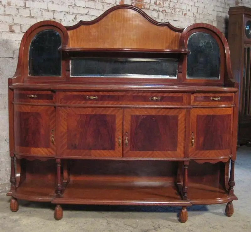 Einzigartiges Jugendstil Sideboard aus Mahagoni Antik Kolosseum 1