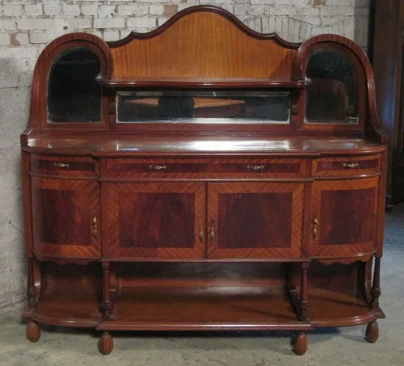 Einzigartiges Jugendstil Sideboard aus Mahagoni Antik Kolosseum 2