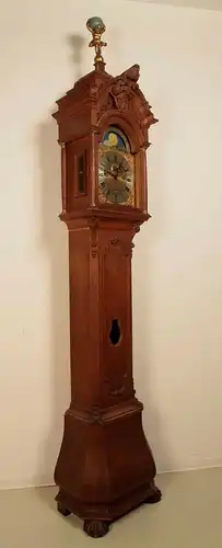 Sensationelle Eiche Standuhr mit Mondphase gefertigt um 1900 Antik Kolosseum