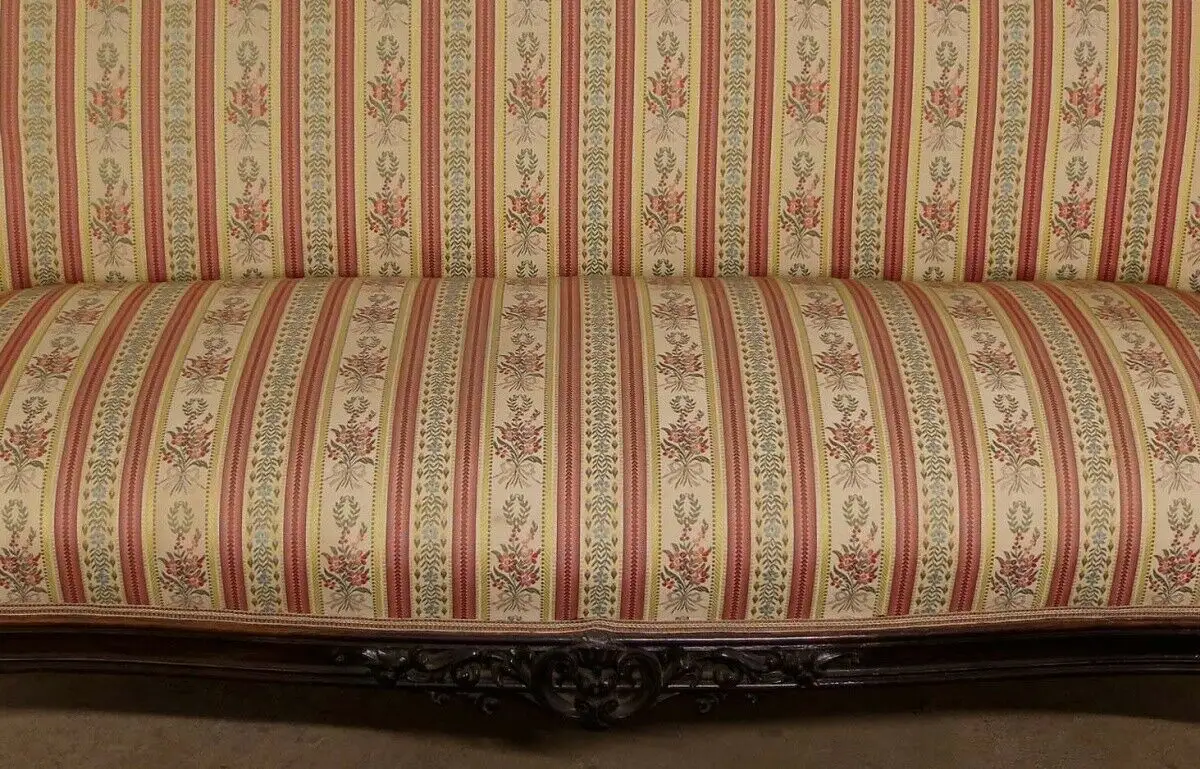 Louis Philippe Sofa mit geschnitzten Schwänen gefertig um 1880 Antik Kolosseum 2