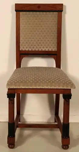 Elegantes Paar Jugendstil Stühle aus Buche teilweise ebonisiert Antik Kolosseum