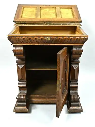 Seltener schmaler Davenport Schreibtisch gefertigt um 1900 Antik Kolosseum