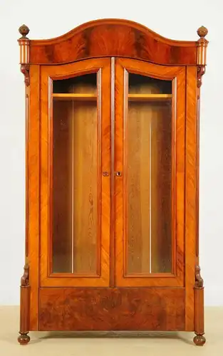 Elegante Louis Philippe Vitrine aus Mahagoni gefertigt um 1880 Antik Kolosseum