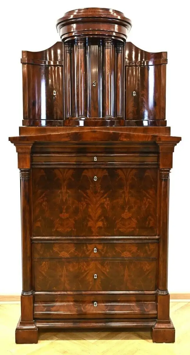 Unglaublicher Berliner Biedermeier Sekretär Antik Kolosseum 0