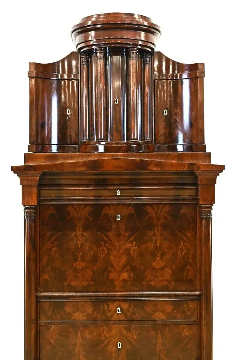 Unglaublicher Berliner Biedermeier Sekretär Antik Kolosseum 1