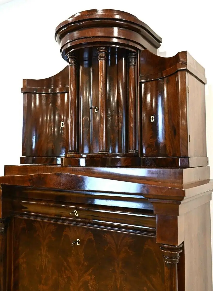 Unglaublicher Berliner Biedermeier Sekretär Antik Kolosseum 11