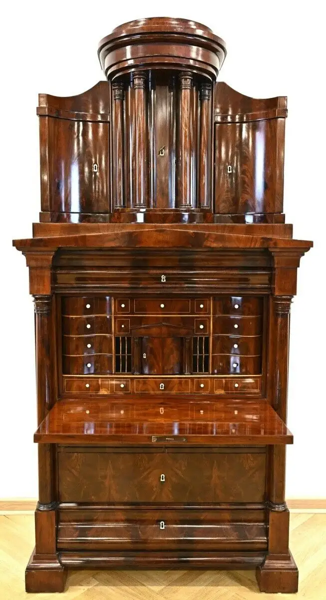Unglaublicher Berliner Biedermeier Sekretär Antik Kolosseum 2