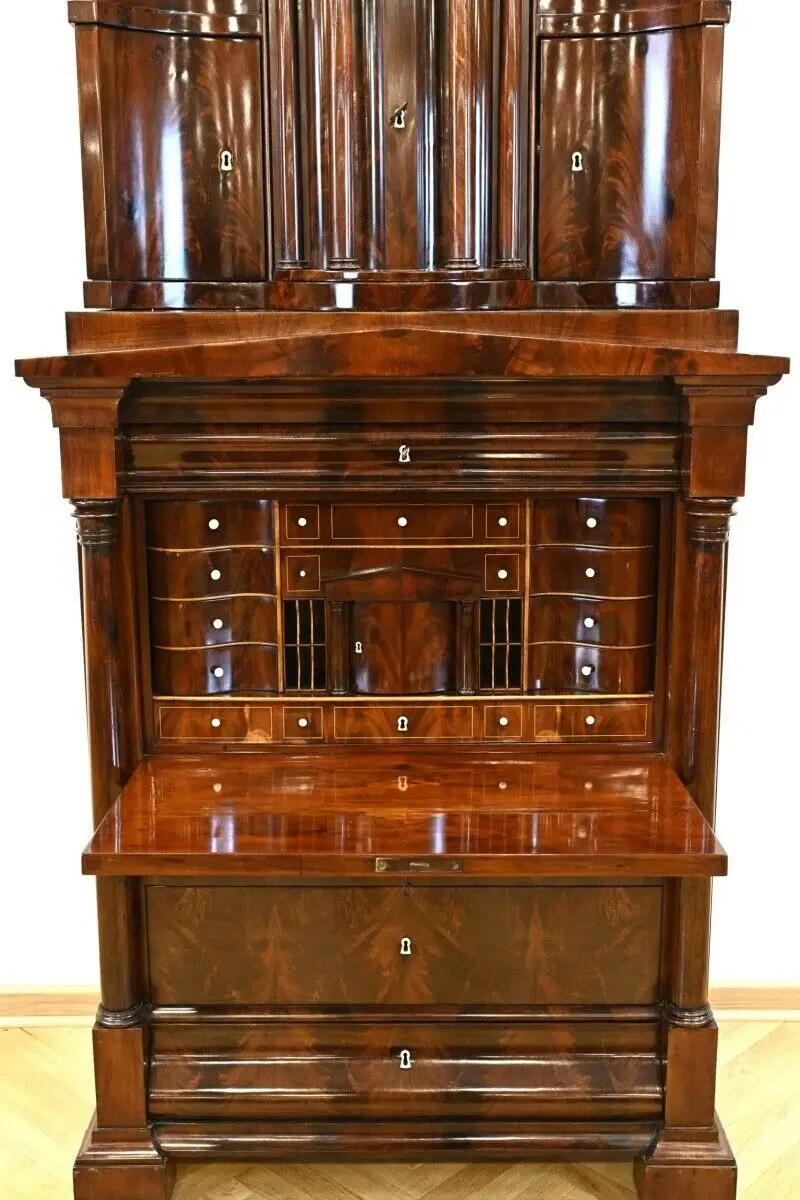 Unglaublicher Berliner Biedermeier Sekretär Antik Kolosseum 3