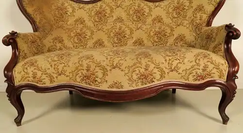 Original Louis Philippe Sofa aus Mahagoni gefertigt um 1870/80 Antik Kolosseum