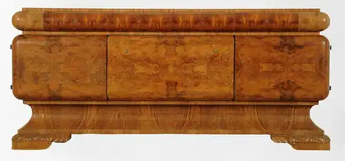 Monumentales Art Deco Sideboard aus Nussbaum Antik Kolosseum