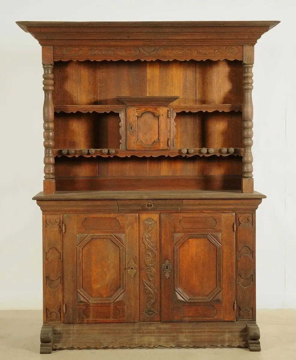 Rustikaler Kannenstock Schrank aus Eiche gefertigt um 1900 Antik Kolosseum 0