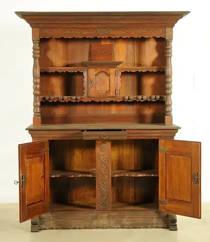 Rustikaler Kannenstock Schrank aus Eiche gefertigt um 1900 Antik Kolosseum