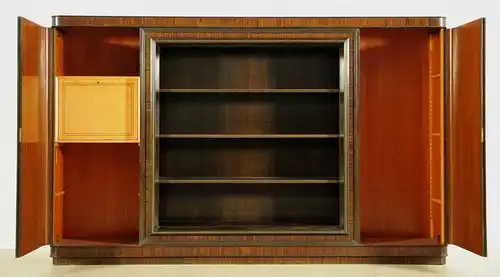 Wunderschöner originaler Bauhaus Bücherschrank aus Makassar Antik Kolosseum