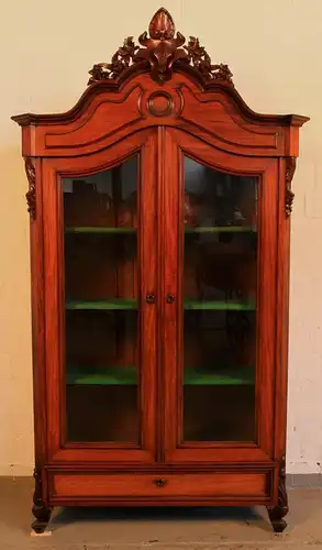 Schöne Louis Philippe Vitrine aus Mahagoni gefertigt um 1880 Antik Kolosseum