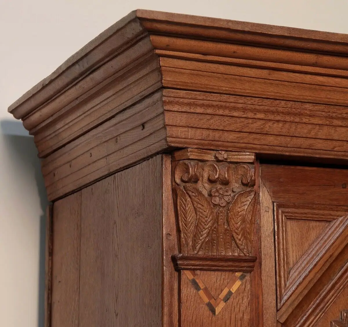 Imposanter Barock Schrank gefertigt im Jahr 1759 aus Eiche Antik Kolosseum 4
